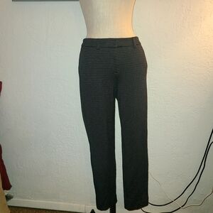 White House Black Market Black and White Cropped Pants